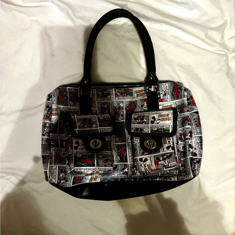 Disney 100th Anniversary Mickey & Minnie Mouse Comic Strip Purse